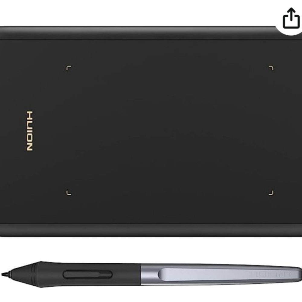 HUION H420X OSU Tablet Graphic Drawing Battery-free Stylus, 4.17x2.6